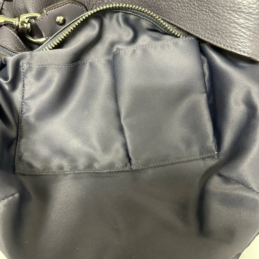 Coach Avery Leather Hobo Bag Gray - Picture 10 of 13